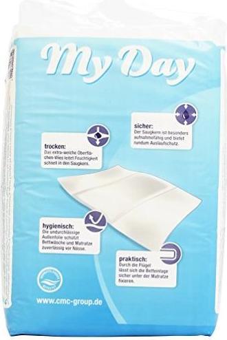 Actual product image My Day Bed Pads with Wings 80 x 180 cm 10 pieces (10 x)