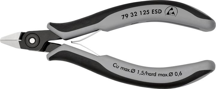 Produktbild Knipex Präzisions-Elektronik-Seitenschneider ESD (125 mm)