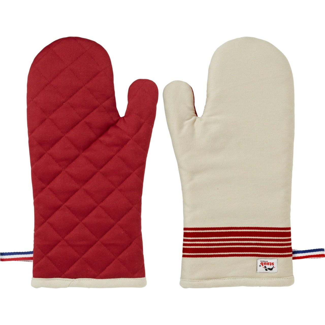 Staub Ofenhandschuhe 2-tlg, 19 x 35 cm, 100% Baumwolle, Rot (100% Baumwolle) (40501-353-0)