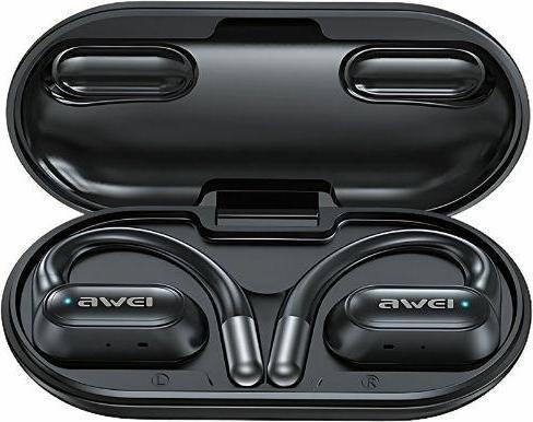 Actual product image Awei słuchawki Bluetooth 5.4 OWS T93 + stacja dokująca czarny/black (ANC, 40 h, Wireless)