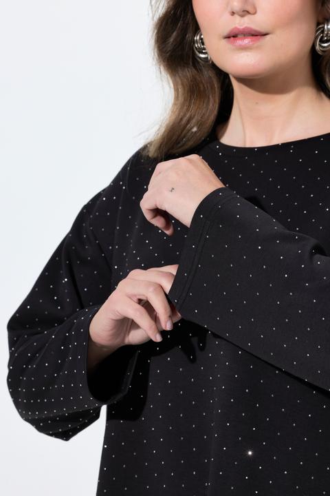 Produktbild Miamoda Sweatshirt, Boxy Fit, Scuba-Sweat, Glitzersteinchen (54)