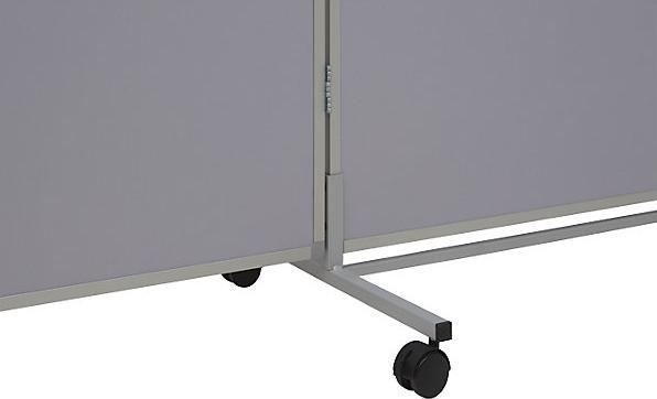 Image du produit eurokraft basic Tableau de présentation pliant et mobile, h x l x p 1905 x 3040 x 50 mm, gris (190,5 x 304 x 50 cm)