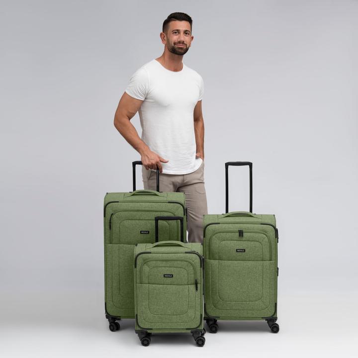 Actual product image Redolz Essentials 12 THREE SET 4-wheel suitcase set, 3-piece, with stretch fold (201 l)