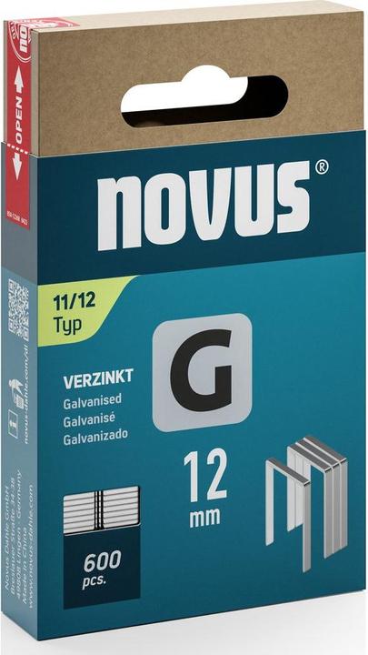Actual product image Novus Flat wire staples G 11 12mm 600 pcs.