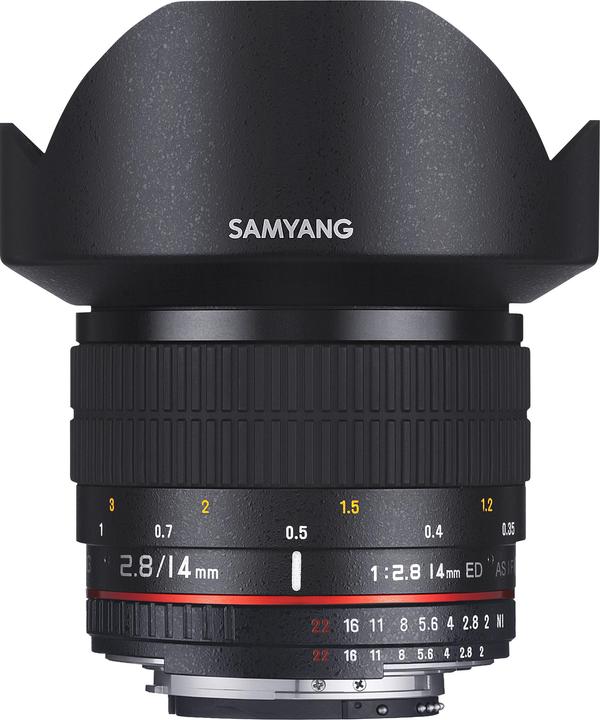 Samyang 14mm F2.8 Canon EF AE (Canon EF, Vollformat)