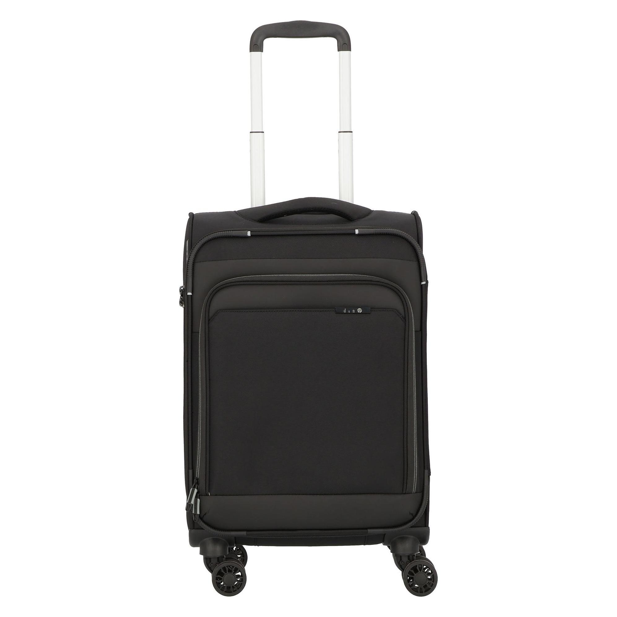 D&N, Koffer, Travel Line 9504 4 Rollen Kabinentrolley S 55 Cm, Schwarz, (35 l)
