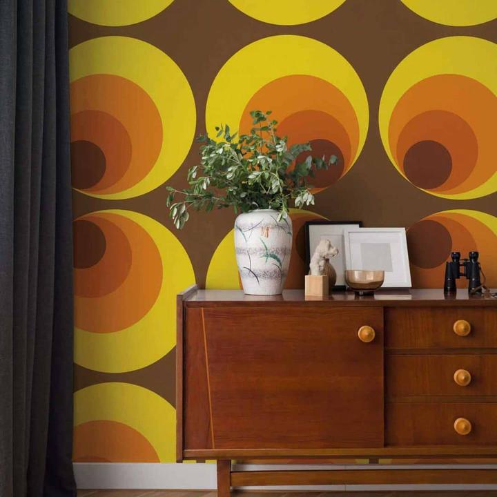 Produktbild A.S. Création Retro Vision Retrotapete 70er Jahre, orange (53 x 1005 cm)