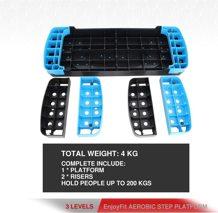Produktbild Enjoy Fit Aerobic Steppbrett XL mit 3-fach Höhenverstellung