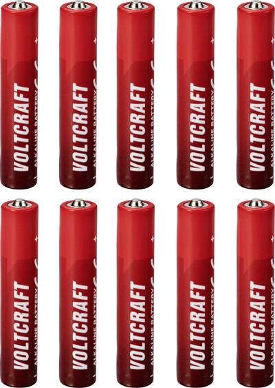Produktbild Voltcraft VC-16108025 Mini (AAAA)-Batterie Mini (AAAA) Alkali-Mangan 1.5 V 500 (10 Stk., AAAA, 500 mAh)