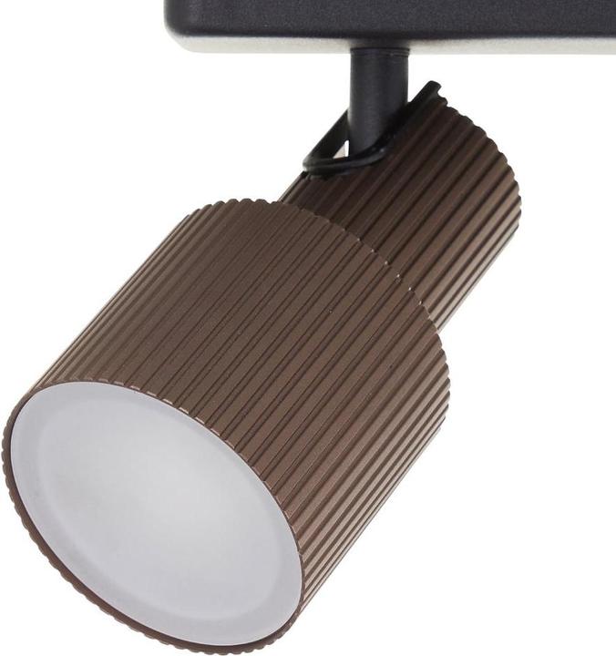 Actual product image Brilliant Cadiz LED spotlight bar 2-light black matt/bronze brushed (350 lm, GU10)