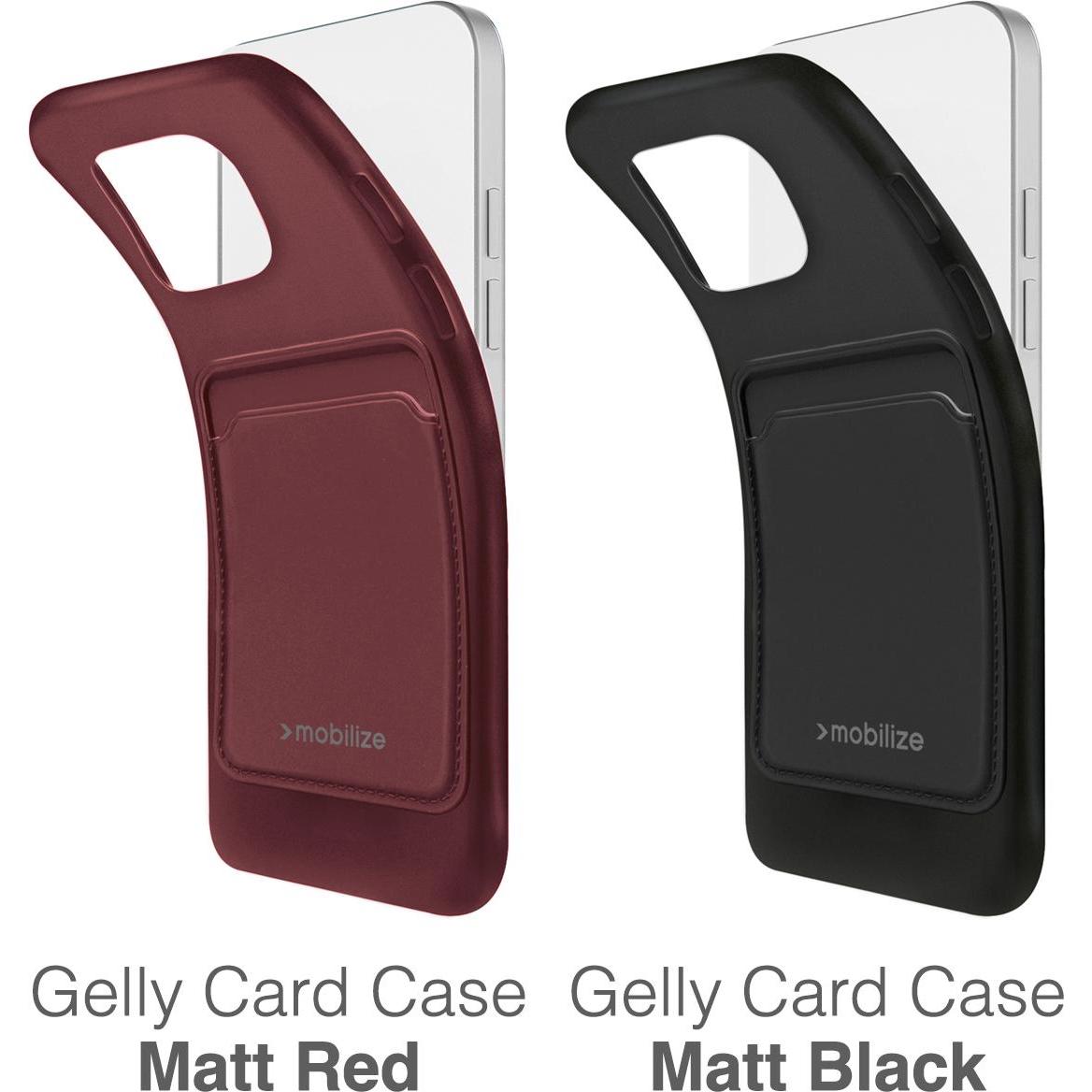 Thumbnail - Mobilize Gummi-Gelly-Kartenhülle (Apple iPhone 15), Smartphone Hülle, Rot