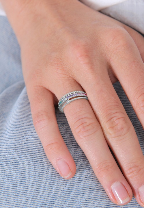 Actual product image Elli Multi-colour set (56, 925 Silver)