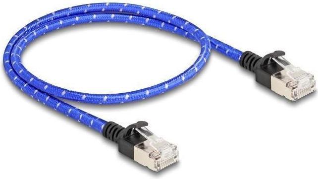 Actual product image Delock RJ45 network cable with braided sheath Cat.6A U/FTP Sl (U/FTP, CAT6a, 0.50 m)