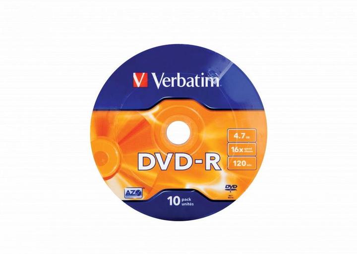 Produktbild Verbatim DVD-R AZO 4.7GB 16X Matt (10 x)
