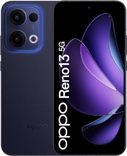 Actual product image OPPO Reno 13 (256 GB, Luminous Blue, 6.59", Dual SIM, 8 Mpx, 5G)