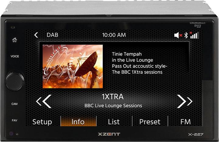 Actual product image Xzent X-227 2-Din DAB with Carplay Bluetooth and USB (Apple Carplay)