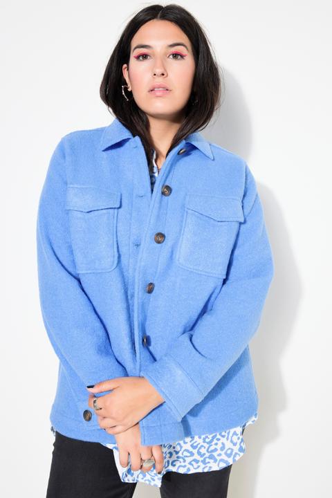 Immagine prodotto Studio Untold Giacca a camicia dal taglio ampio con effetto lana (46, 48)