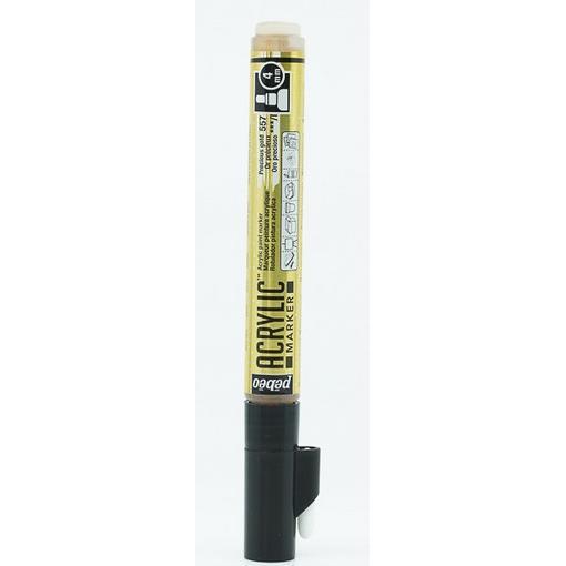 Pebeo, Marker, Acrylic Marker Medium Rundspitze 4mm (Edles Gold, 4 mm)