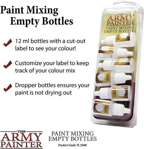 Actual product image Army Painter ARM05040 - 6 empty bottles for mixing paint