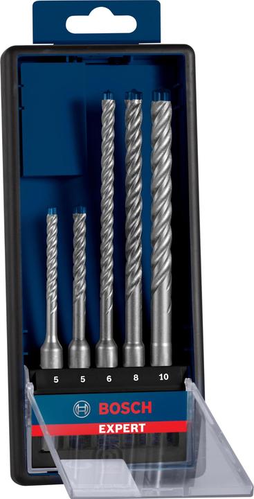 Bosch Professional Zubehör EXPERT SDS plus-7X Hammerbohrer-Set, 5/6/6/8/10 mm, 5-tlg. (10.0 mm, 5.0 mm, 6.0 mm, Ø 8.0 mm)