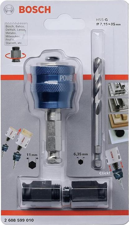 Actual product image Bosch Professional Zubehör Power Change Adapter, 9.5 mm (3/8) Hex Shank (7.15 millimetres)