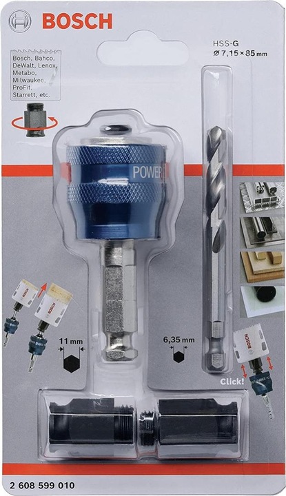 Productafbeelding Bosch Professional Zubehör Power Change Adapter 9,5 mm (3/8") Hex Shank (7,15 millimeter)