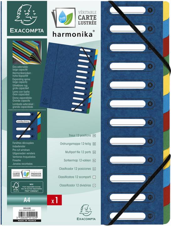 Produktbild Exacompta HARMONIKA - Ordnungsmappen A4 (A4, 1x)