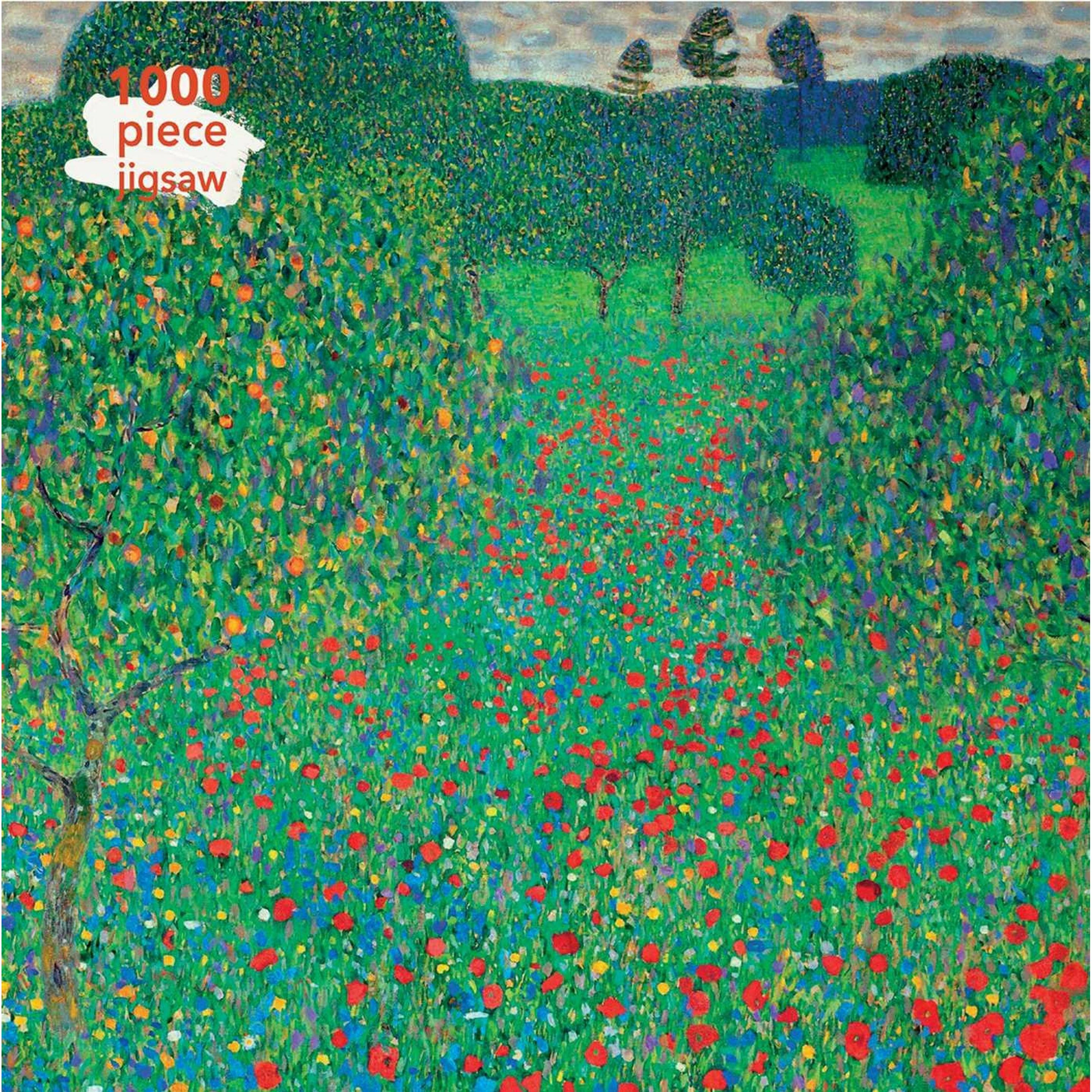 Flame Tree Puzzle per adulti Gustav Klimt: Campo di papaveri (1000 pezzi)