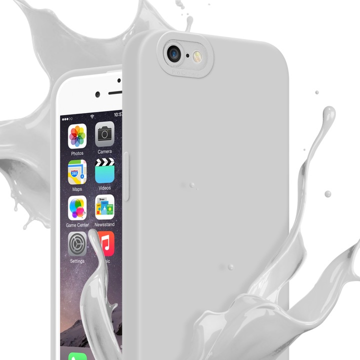 Productafbeelding Cadorabo Hoesje voor Apple iPhone 6 PLUS / 6S PLUS in TPU Fluid LM162 Style (Apple iPhone 6 Plus)