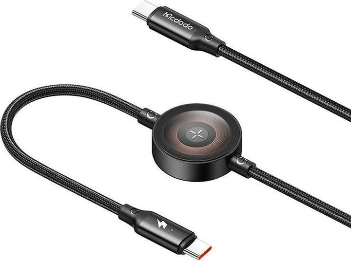 Image du produit Mcdodo 2 en 1 Set USB-C vers USB-C Câble de charge & chargeur sans fil pour Apple Watch (1.50 m, USB 3.2 Gen 1, 60 W)
