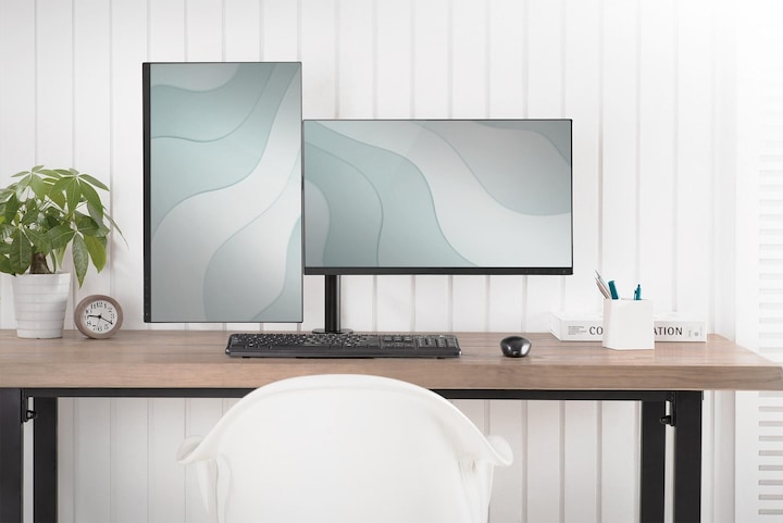 Actual product image Digitus Universal Dual Monitor Clamp Mount (Table, 32")