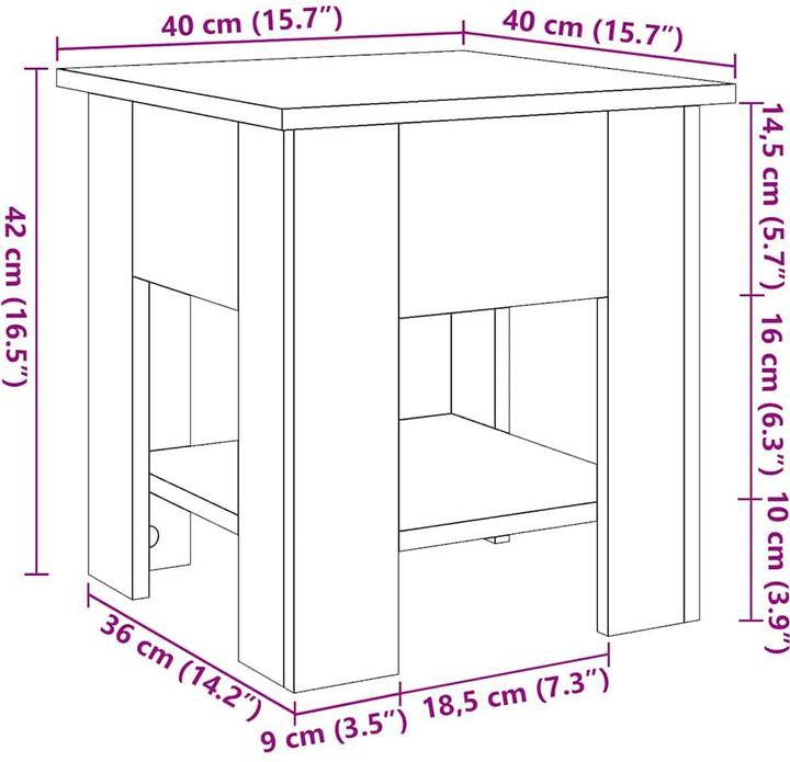 Image du produit vidaXL Couchtisch
