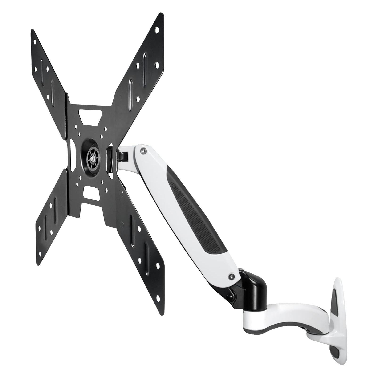 MyWall Tv Wandhalterung 94, 0 Cm (37) 127, 0 (50) Neigbar+Schwenkbar, Rotierbar (Wand, 50", 20 kg), Monitor Halterung, Schwarz, Weiss