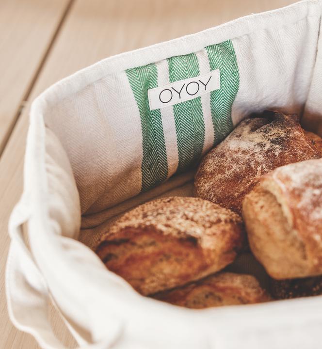 Produktbild OYOY Living Brotkorb Linu Beige/Grün