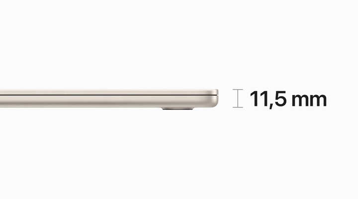 Actual product image Apple MacBook Air – 2023 (15", M2, 16 GB, 1000 GB, DE)