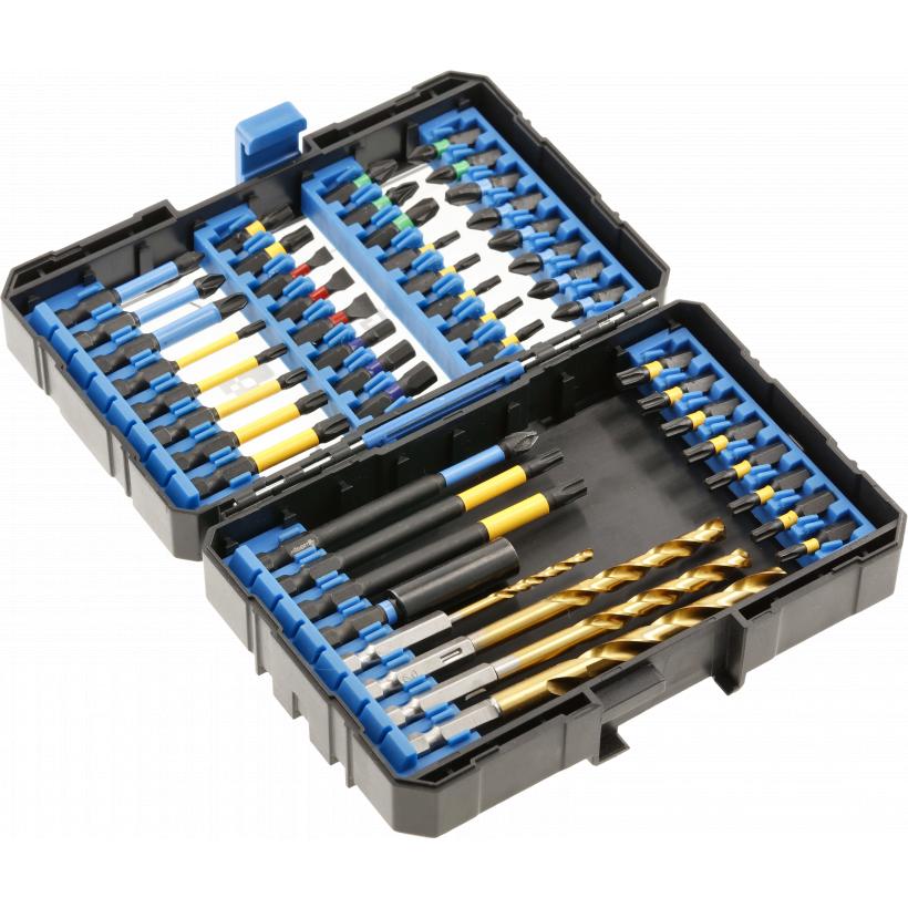 zz_ArchivedByPCD_Högert Technik_zu_Högert, Schraubenzieher, Tipps Für Schlagschraubendreher-Set. 56 Stück. + Bohrer