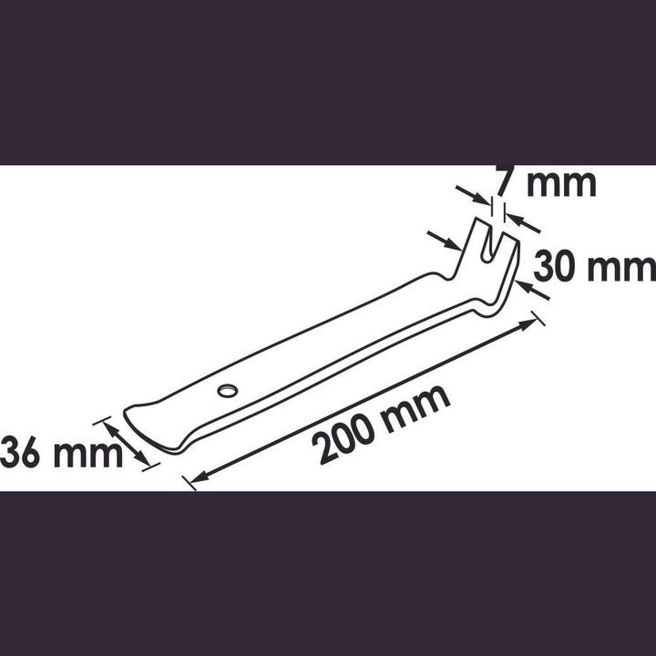 Actual product image Vigor Release lever and clip remover, wide, one-sided