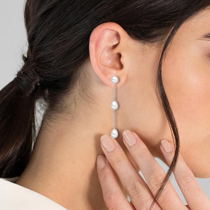 Produktbild Valero Pearls Damen Sterling Silber Süsswasser-Zuchtperlen silber - 15036 (Sterling Silber)