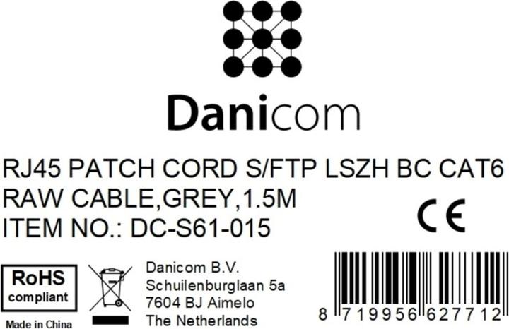 Produktbild Dsit CAT 6 Netzwerkkabel LSOH (CAT6, 1.50 m)