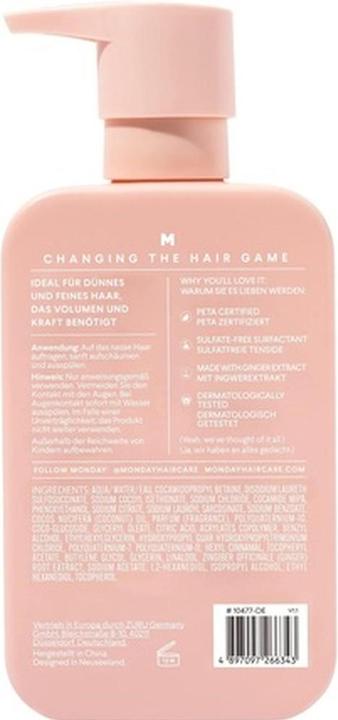 Immagine prodotto Monday Shampoo Forza e pienezza del volume 350ml (Shampoo liquido, 350 ml)