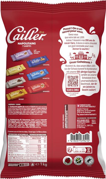 Actual product image Cailler Napolitains mix (1000 g)