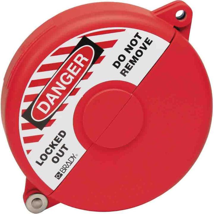 Productafbeelding Brady GVLO 6.5-10, rood, rechte weg afsluiters 165-254 mm (065563)