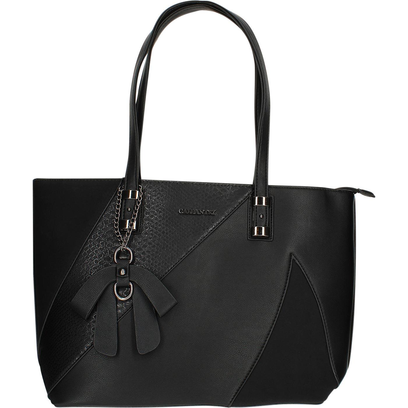 Gallantry, Tasche, Tragetasche mit Schlangendruck, Schwarz, (5 l)