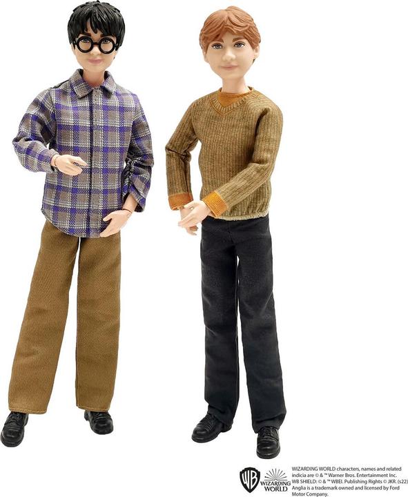 Produktbild und Ron Weasley im fliegenden Auto