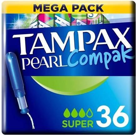 Produktbild Tampax Perle Compak Tampon Super 36 Uds (36x)