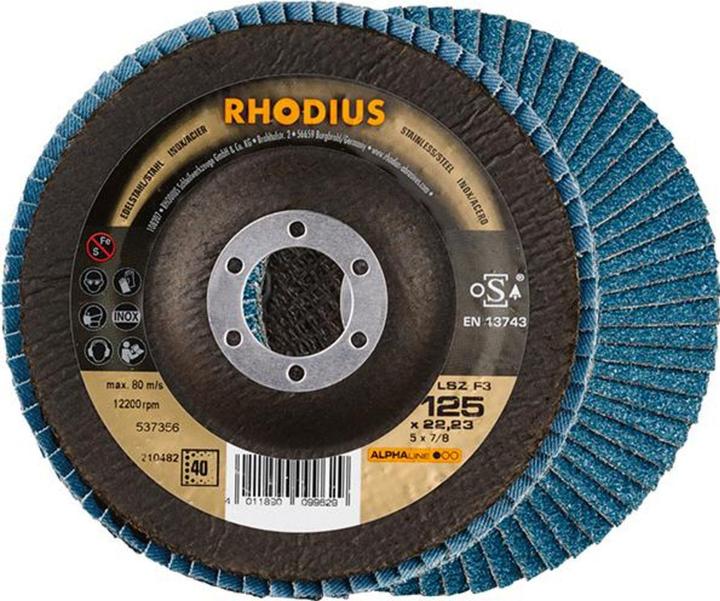 Produktbild Rhodius LSZ F3 Fächerscheibe 125 x 22.23 - P40 (40)