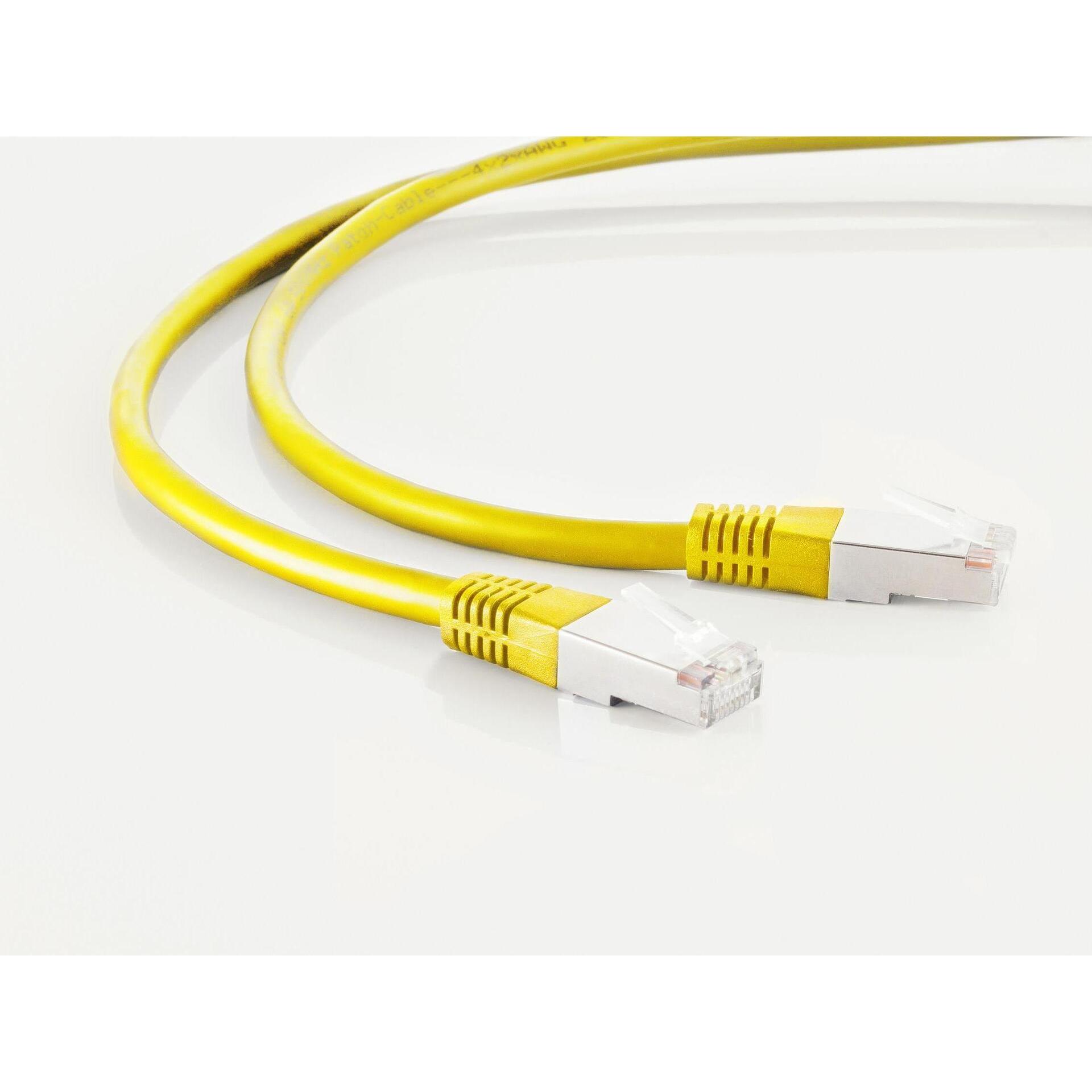 Shiverpeaks S/CONN maximum connectivity Netzwerkkabel-Patchkabel, cat 6, S/FTP, PIMF, Halogenfrei, gelb, 15,0m (S/FTP, C...