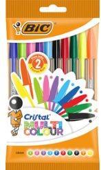 Produktbild Bic Kugelschreiber CRISTAL MULTICO transparent, Schreibfarbe: farbsortiert, 10 St. (10x)