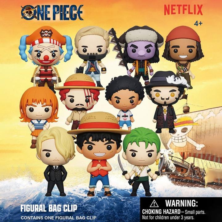 Image du produit Monogram Int. One Piece 3D PVC-Taschenanhänger Netflix Series 1 Display (24)