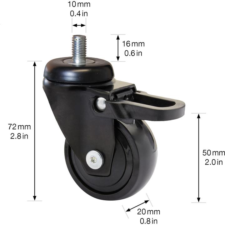 Image du produit Wagner System Roulette pivotante pour meubles